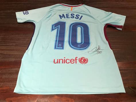 2017 18 Lionel Messi Barcelona Fc Personally Signed Soccer Football