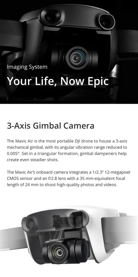 dji mavic air km fpv   axis gimbal  camera mp sphere panoramas rc foldable drone