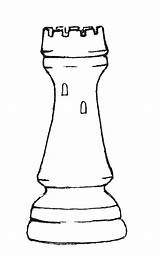 Chess Coloring Ajedrez Rook Pieces Colouring Pawn Piece Piezas Burning Wood Wooden sketch template