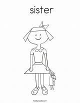 Coloring Sister Pages Noodle Print Doll Girl Twisty Twistynoodle God Made Ll Favorites Login Add sketch template