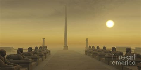 Egyptian Obelisk Painting By Corey Ford