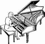 Piano Clipart Playing Woman Keyboard Music Drawing Harpsichord Sketch Cartoon Lady Clip Pianist Musical Play Svg Pngkey Transparent Paintingvalley Getdrawings sketch template