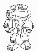 Coloring Rescue Pages Bots sketch template