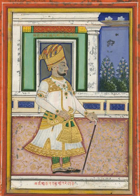 Bonhams India Maharaja Jam Vibhaji Portrait Of Maharaja Jam Vibhaji
