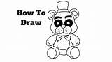 Fnaf Plush Fredbear Draw Step sketch template