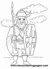Coloring Mohawk Warrior sketch template