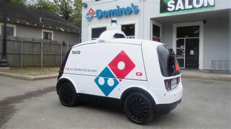dominos launches autonomous pizza delivery   driving robot car