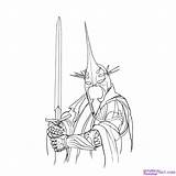 Lord Rings Coloring Pages Lego Nazgul King Witch Draw Lotr Print Drawing Easy Drawings Getcolorings Hobbit Step Printable Visit Choose sketch template