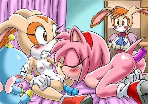 Image 253662 Amy Rose Chao Cheese The Chao Cream The Rabbit Sonic Team