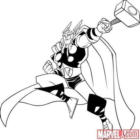 marvel avengers thor coloring pages coloring pages