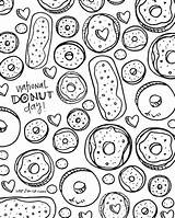 Donut Coloring Pages Adult Printable Sheets National Donuts Sheet Color Colouring Lp Xo Books Shop Mandala Celebrate Print Things Drawing sketch template