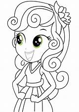 Coloring Pages Girls Pony Equestria Little Printable Belle Kids Sweetie Color Pinkie Pie Sunset Shimmer Print Mlp Girl Colouring Bloom sketch template