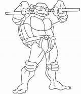 Coloring Pages Ninja Turtles Teenage Mutant Ross Rick Print Color Stylishly Shoulders Holds Donatello Bo His Getcolorings sketch template