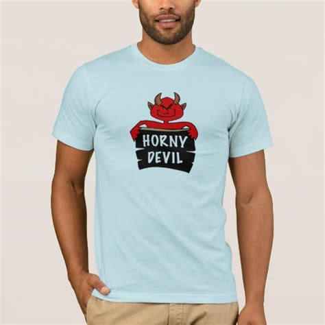Horny Devil T Shirt Fitted Zazzle