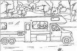 Camper Rv Coloring Pages Summer Trailer Camping Wheel Sheet Fifth Travel Printable Sheets Nestofposies Vintage Kids Fun Pool Template Books sketch template