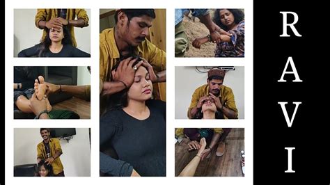 the great indian head massage asmr indian barber ravi