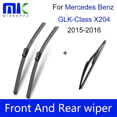 front  rear wiper blades  mercedes benz glk class    windshield windscreen