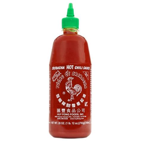 Huy Fong Sriracha Hot Chili Sauce 28oz Sunac Natural Market