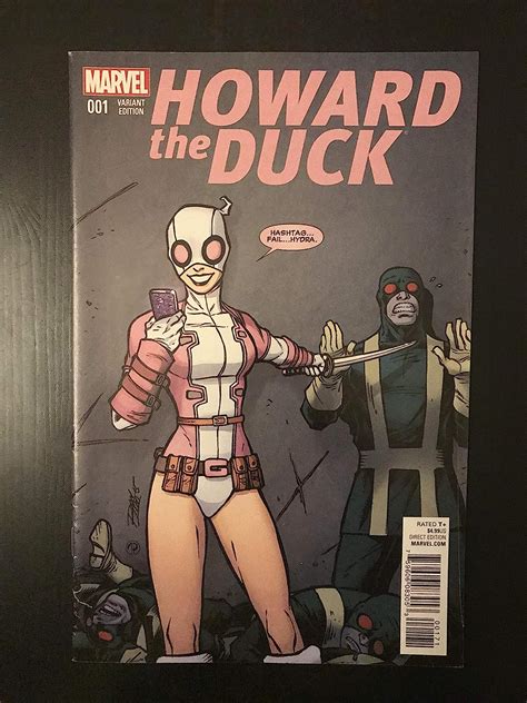 Howard The Duck 2015 1 Incentive Ron Lim Gwenpool Variant Marvel Comic