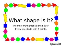 shape   teaching resources