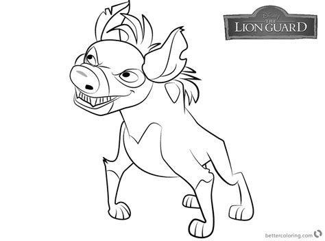 lion guard coloring pages cheezi  printable coloring pages