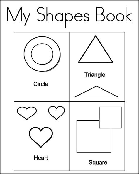 shapes coloring pages shape coloring pages preschool coloring pages