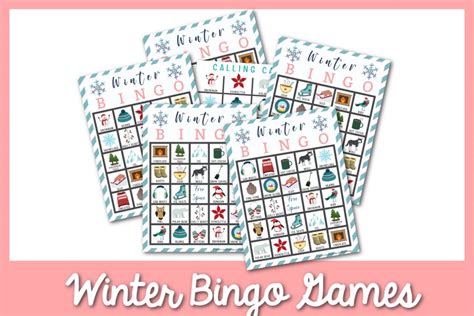 winter bingo  printable confessions  parenting fun games