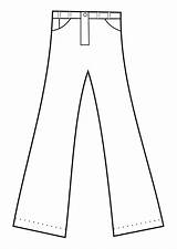 Trousers Coloring Clipart بنطلون Pages تلوين Printable sketch template
