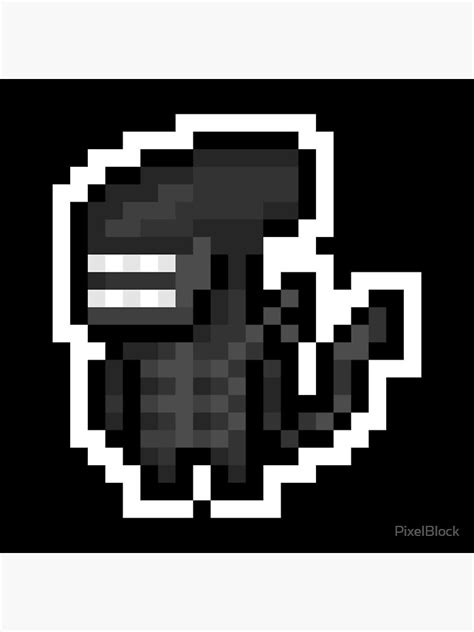 Pixel Alien Sticker Throw Pillow By Pixelblock Redbubble