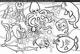 Sea Coloring Pages Creatures Printable Life Under Ocean Kids Animals Drawing Color Animal Printables Ethan Exclusive Spellbound Getcolorings Print Getdrawings sketch template