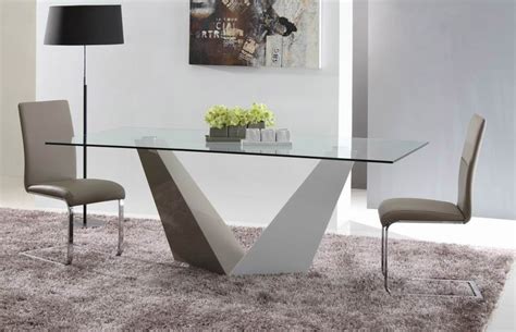 vertex contemporary glass dining table modern dining dining room