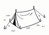 Tent Coloring Large Printable sketch template