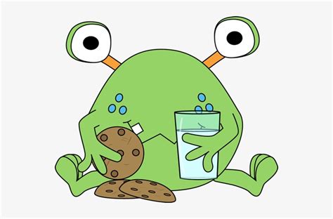 monster eating cookies clip art monster eating clipart png image
