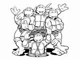 Coloring Ninja Turtles Pages Printable Mutant Teenage Popular sketch template