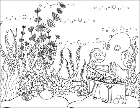 ideas  coloring ocean coloring book pages