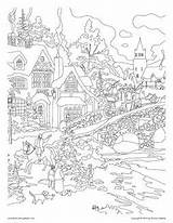 Pages Thomas Kinkade Coloring Colouring Book Printable Christmas Collection Getcolorings Adult Recherche Print Garden Xmas Wishes Mandala Heaven Embroidery Floral sketch template