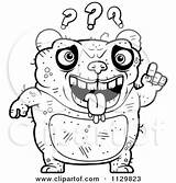Ugly Panda Clipart Confused Outlined Coloring Cartoon Thoman Cory Vector Illustration Royalty Blond Shrugging Marks Question Boy Under 2021 sketch template