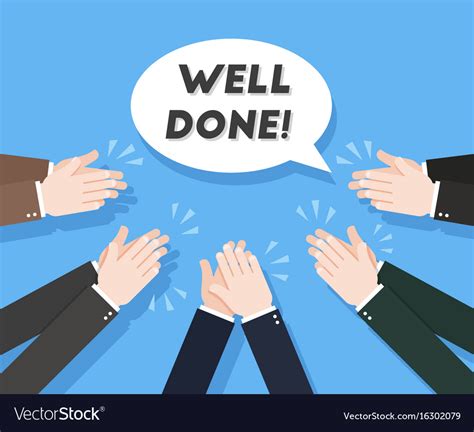 Human Hands Clapping Applause Clap Royalty Free Vector Image