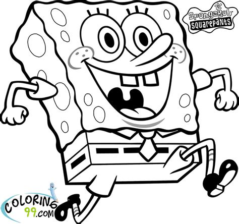 spongebob squarepants coloring pages minister coloring