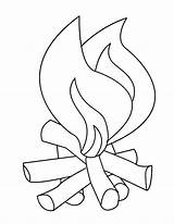 Fire Coloring Pages Flames Flame Colouring Camp Printable Kids Campfire Clipart Safety Line Drawing Cliparts Outline Color Getdrawings 1229 Number sketch template