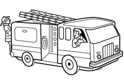 printable fire truck coloring page  kids