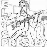 Elvis Coloring Presley Pages Printable Cool Color Colour Sheets Colouring Print Regarding Encourage Choose Adult Sites Related Getcolorings Rocks Getdrawings sketch template