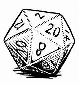 D20 Dice 20 Drawing Sided Clipart Sketch Getdrawings Gif Webstockreview sketch template
