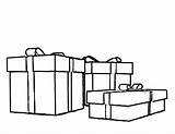 Coloring Pages Gift Box Boxes Ribbon sketch template
