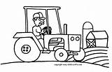 Coloring Truck Tractor Pages Outline Color Printable Tractors Kids Easy Trucks Colouring Print Cars Combine Drawing Pickup Deere Cliparts John sketch template