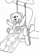 Coloring Pages Cartoon Teddy Andy Pandy Color Sliding Printable Kids Character Slide Sheets Print Game Play Book sketch template