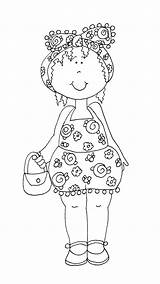 Pretty Digi Stamps Dearie Dolls Girl Freedeariedollsdigistamps Coloring Colouring Sunday School sketch template