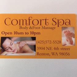 comfort spa    reviews massage  ne  st renton