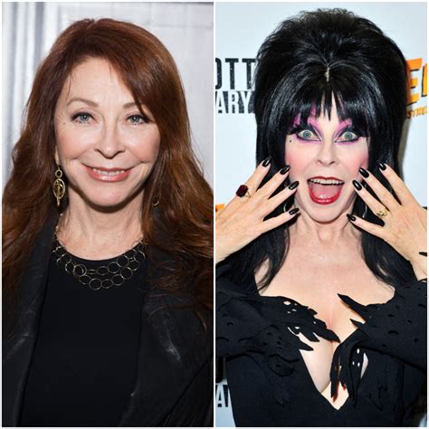 this is how elvira mistress of the dark really looks without her wig