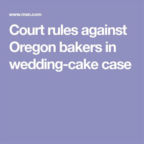 court rules against oregon bakers in wedding cake case